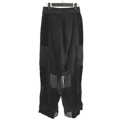 サカイ sacai 20-04902 Combo Cargo Trousers シアー 切替 カーゴ