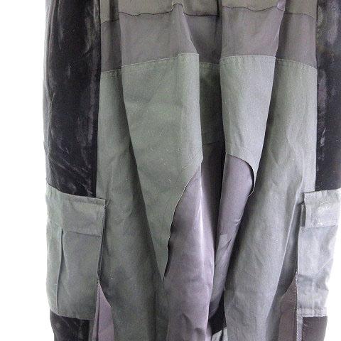 サカイ sacai 20-04902 Combo Cargo Trousers シアー 切替 カーゴパンツ 黒 ブラック 3 メンズ_6