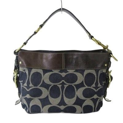 【美品】 COACH コーチ　ワンショルダーバッグ デニム 1日限定価格‼️ コーチ(COACH)|バイカラーデニムショルダーバッグ|HARDOFFオフ