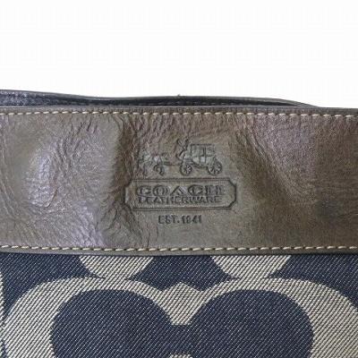 COACH コーチ ワンショルダーバッグ デニム 肩掛け シグネチャー