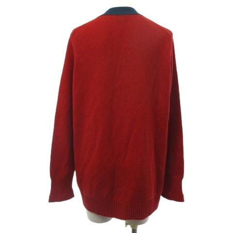 シャネル カーディガン ココマーク 長袖 カシミヤ100 レッド 赤 38 CHANEL（シャネル） カーディガン ココマーク 長袖 カシミヤ100 レッド