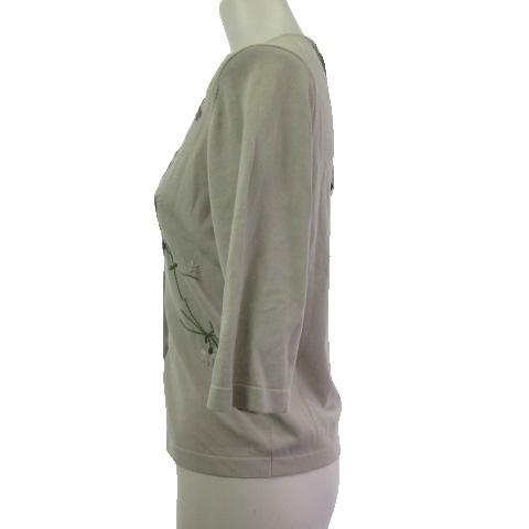 未使用品 シビラ SYBILLA タグ付き GBSHB-31700 フラワー刺繍五分袖