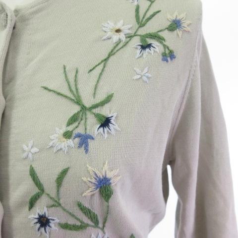 未使用品 シビラ SYBILLA タグ付き GBSHB-31700 フラワー刺繍五分袖