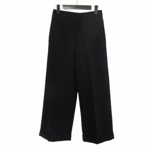 【中古】エムエムシックス メゾンマルジェラ MM6 Maison Margiela S32KA0542 S47850 パンツ スラックス 黒 ブラック 38  レディース エムエムシックス メゾンマルジェラ MM6 Maison Margiela S32KA0542