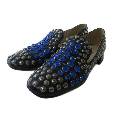 PRADA スポーツ レザースリッポンスニーカー 黒ローファー PRADA スポーツ レザースリッポンスニーカー 黒ローファー PRADA