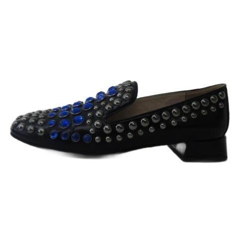 PRADA プラダ ローファー シューズ スリッポン スタッズ パテント