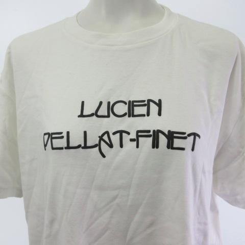 ルシアンペラフィネ Tシャツ カットソー 半袖 プリント 白 ホワイト M ルシアンペラフィネ LUCIEN PELLAT-FINET Tシャツ カットソー 半袖