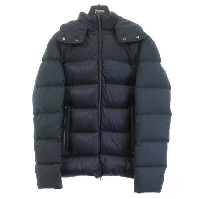 未使用品 ヘルノ HERNO タグ付き ダウンジャケット ブルゾン 切替