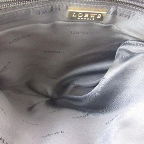 良品✨ロエベ LOEWE ワンショルダーバッグ オールレザー ダークグレー LOEWE ロエベ ショルダーバッグ レザー ワンショルダー 黒