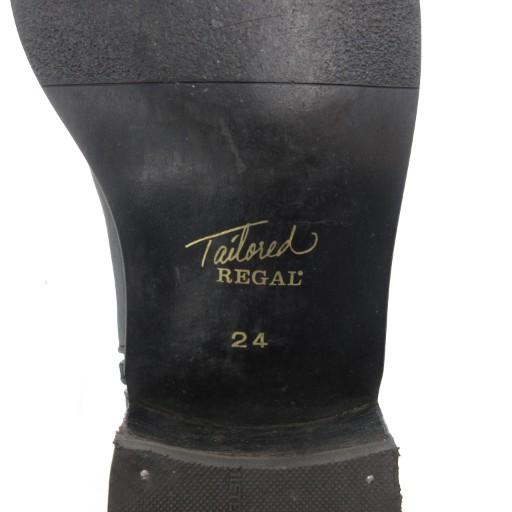 REGAL（リーガル） ロングブーツ レザー 本革 24cm 黒 ブラック サイド