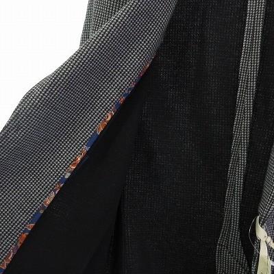 【中古】未使用品 ジャッケ GIACCHE タグ付き テーラードジャケット 千鳥柄 グレー系 ホワイト ブラック 44 ■GH 未使用品 ジャッケ GIACCHE タグ付き テーラードジャケット ブレザー