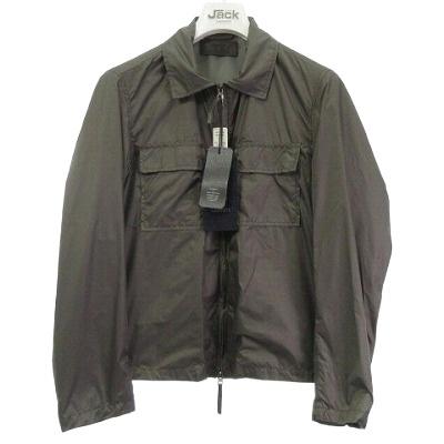 【中古】未使用品 THE JACK LEATHERS タグ付き ナイロンジャケット ブルゾン グレー系 48 L位 ■GH メンズ 未使用品 THE JACK LEATHERS タグ付き ナイロンジャケット ブルゾン