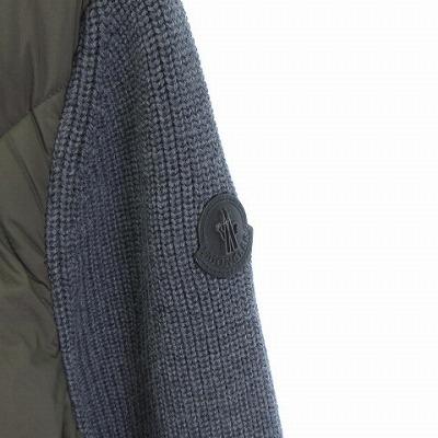 MONCLER（モンクレール） 美品 cardigan tricot ニット切替 ダウン