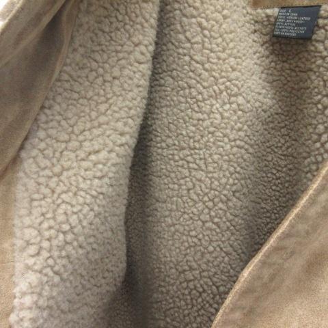 【中古】ステューシー STUSSY OLD STUSSY スエードコート ジャケット 2WAY フェイクムートン ベージュ L ☆AA★ メンズ STUSSY（ステューシー） STUSSY OLD STUSSY スエードコート ジャケット