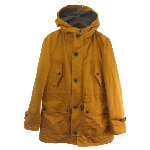 【中古】アクアスキュータム AQUASCUTUM マウンテンパーカ コート 中綿ライナー 2WAY 2209412009 マスタード 34  メンズ アクアスキュータム AQUASCUTUM マウンテンパーカ コート 中綿ライナー