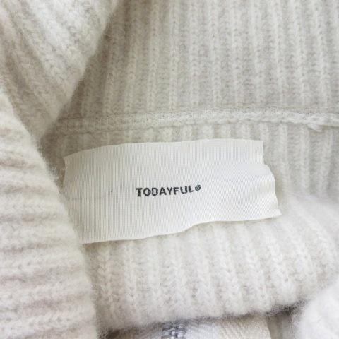 トゥデイフル TODAYFUL Washedwool Zip Knit ウォッシュドウールジップ