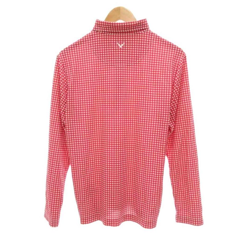 キャロウェイ CALLAWAY ポロシャツ 長袖 ゴルフウェア L 赤 レッド