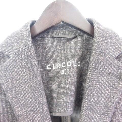チルコロ1901 CIRCOLO1901 テーラードジャケット ウールライク 