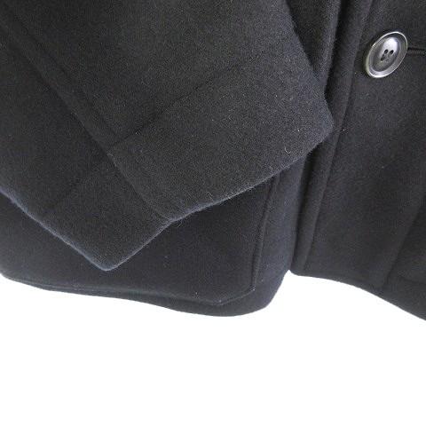 【中古】アーニーパロ Ernie Palo EP08C002 24AW MELTON HALF COAT コート ジャケット ウール 黒 ブラック 46 アーニーパロ Ernie Palo EP08C002 24AW MELTON HALF COAT コート