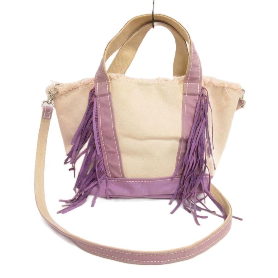 アヤコ ayako トートバッグ ショルダー キャンバス フリンジ スエード