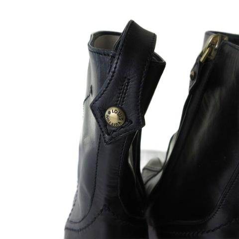 LOUIS VUITTON（ルイ・ヴィトン） ショートブーツ レザー サイドジップ 
