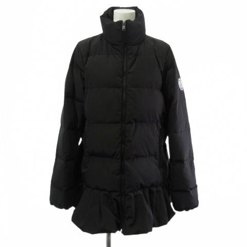 SCOTCLUB レディースダウン 黒 フリル付き ブラックダウンジャケット SCOT CLUB - 現行品33000円→27000円新品タグ付きSCOTCLUB フリル