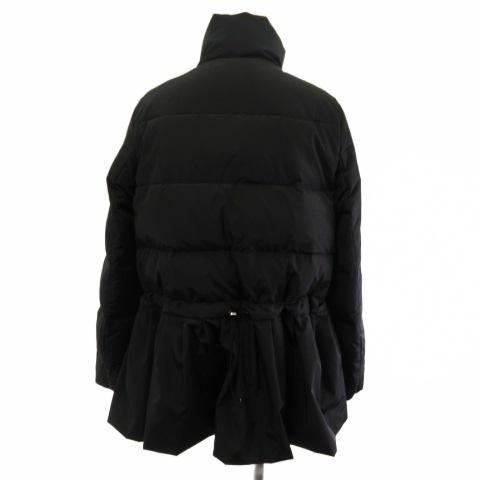 ミスジェイ MISS J ラピーヌ ダウンコート フリル ジップアップ 黒