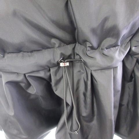 【中古】ミスジェイ MISS J ラピーヌ ダウンコート フリル ジップアップ 黒 ブラック 40 ミスジェイ MISS J ラピーヌ ダウンコート フリル ジップアップ 黒