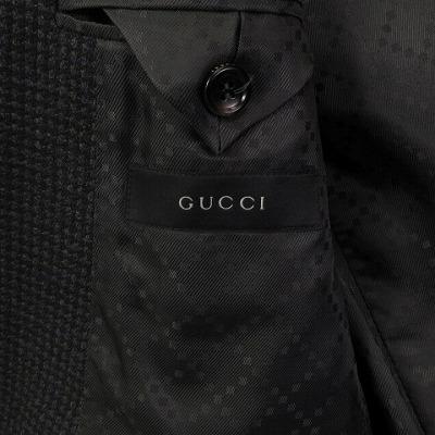 GUCCI（グッチ） 美品 スーツ セットアップ チェック シングル 2B 黒