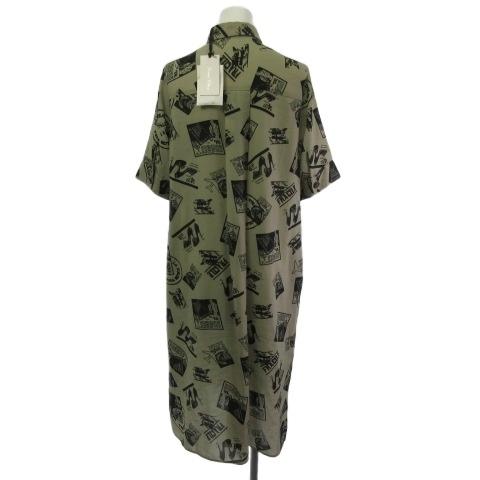 未使用品 グレースクラス GRACE Class フォトプリントシャツドレス