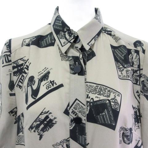 未使用品 グレースクラス GRACE Class フォトプリントシャツドレス