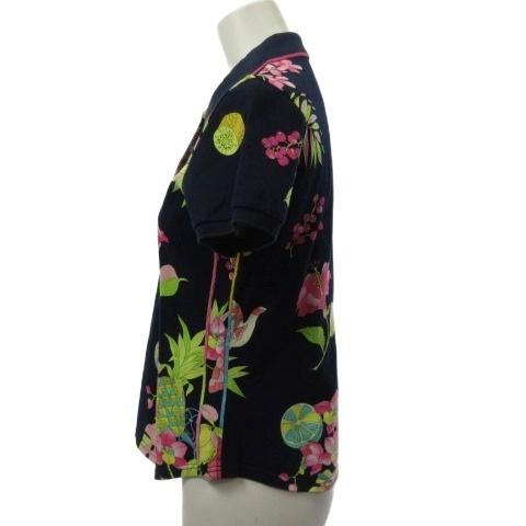 レオナールスポーツ LEONARD SPORT ポロシャツ 半袖 花柄 リゾート柄