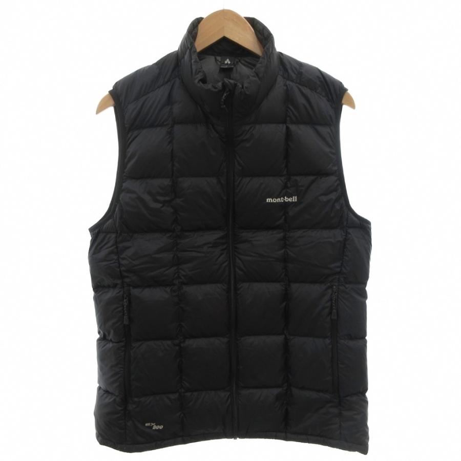 モンベル Montbell スペリオダウンベストEX800 ジップアップ ロゴ刺繍