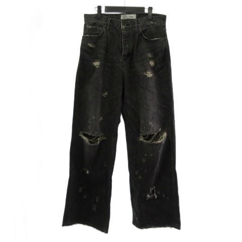 ダイリク DAIRIKU 24AW D-8 SUPER DAMAGE WIDE DENIM PANTS デニム