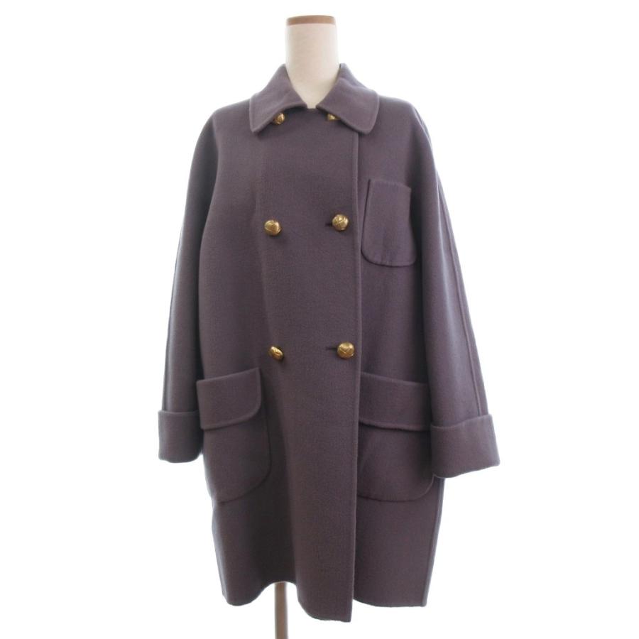 GUCCI（グッチ） コート ダブルブレスト 長袖 金ボタン 40 紫