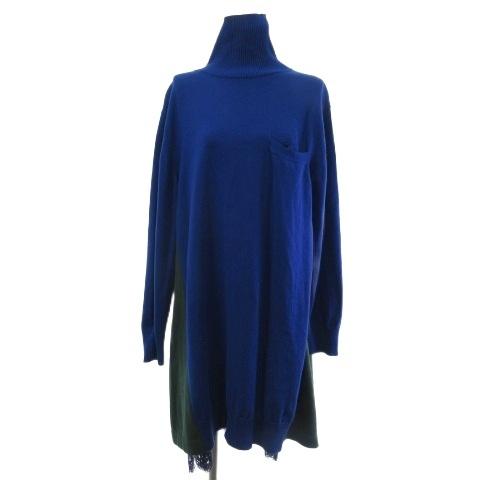 サカイ sacai 17-03325 タートルネック ニット ロングワンピース