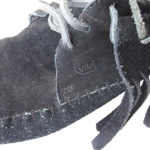 ビズビム VISVIM モカシン シューズ フリンジ スエード ブラック 黒 8.5 26.5cm ■GY28 メンズ_2