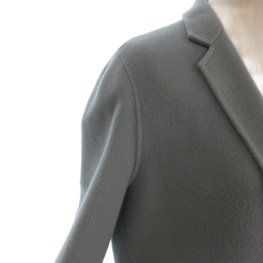 theory（セオリー） チェスター コート ロング 長袖 カシミヤ混 S 青