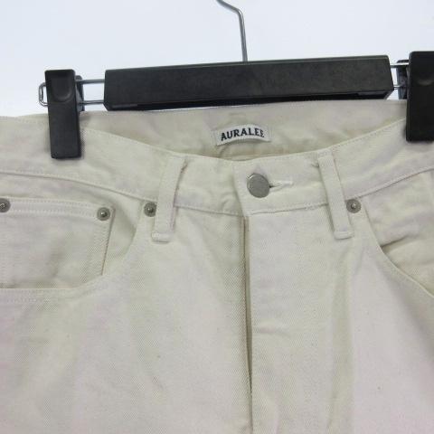 オーラリー AURALEE HARD TWIST DENIM 5P PANTS A00P01DM デニムパンツ