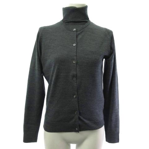 ジョンスメドレー アンサンブル カーディガン タートルネック 長袖 グレー S ジョンスメドレー JOHN SMEDLEY アンサンブル カーディガン
