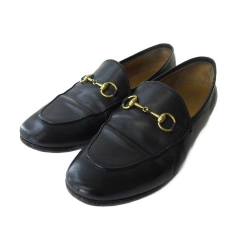 GUCCI（グッチ） ビット ローファー シューズ フラットシューズ レザー
