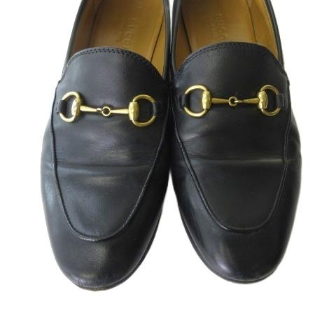 GUCCI（グッチ） ビット ローファー シューズ フラットシューズ レザー