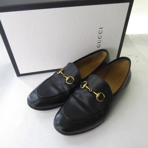 GUCCI（グッチ） ビット ローファー シューズ フラットシューズ レザー