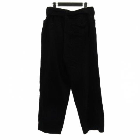 コモリ COMOLI ベルテッドパンツ B01-03001 デニムパンツ ジーンズ 黒 