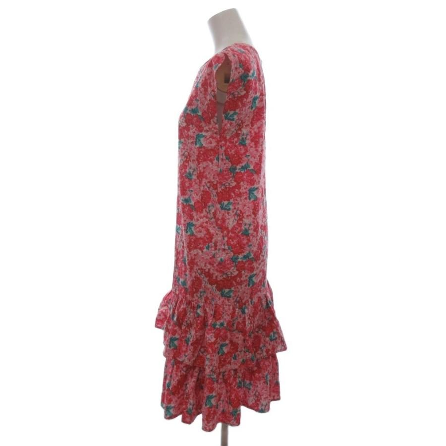 ローラアシュレイ LAURA ASHLEY ワンピース ノースリーブ 花柄 ひざ丈