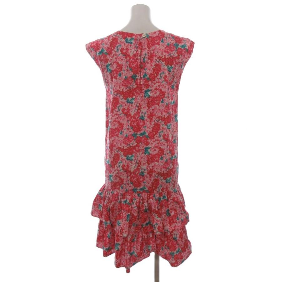 ローラアシュレイ LAURA ASHLEY ワンピース ノースリーブ 花柄 ひざ丈