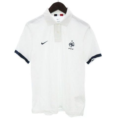 中古 ナイキ Nike ポロシャツ 半袖 フランス代表 白 ホワイト 紺 ネイビー系 M Sm メンズ ベクトル 古着 002 ブランド古着販売のベクトル 通販 Yahoo ショッピング