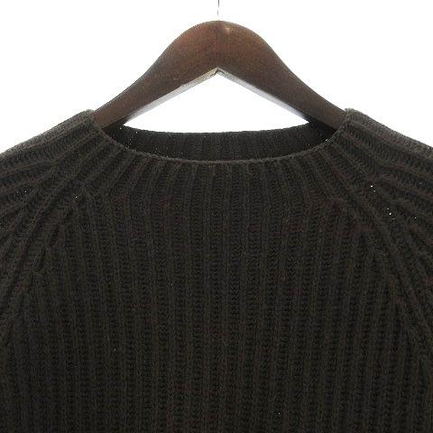 中古 プラダ Prada ニット セーター 長袖 ウール カシミヤ 茶 ダークブラウン 52 Smv メンズ ベクトル 古着 セットアップ