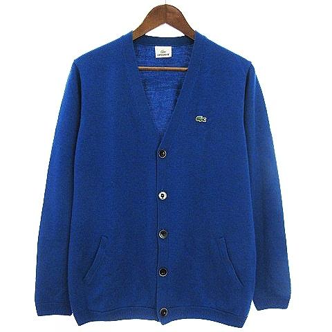 中古 ラコステ Lacoste Vネック カーディガン ニット セーター 長袖 ロゴ ウール 5 青 ブルー Smv メンズ ベクトル 古着 002 ブランド古着販売のベクトル 通販 Yahoo ショッピング