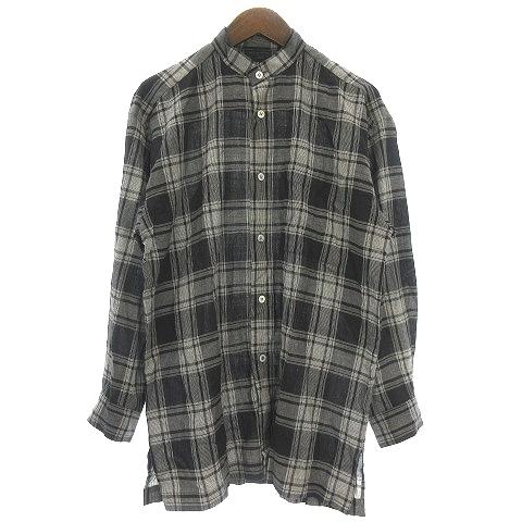 ISSEY MIYAKE】古着 バンドカラーシャツ 無地 デザインスタジオ www